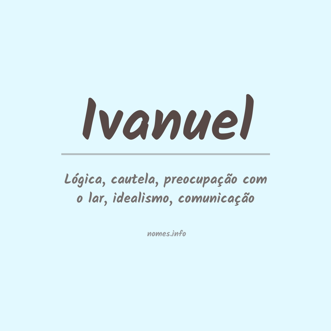 Significado do nome Ivanuel