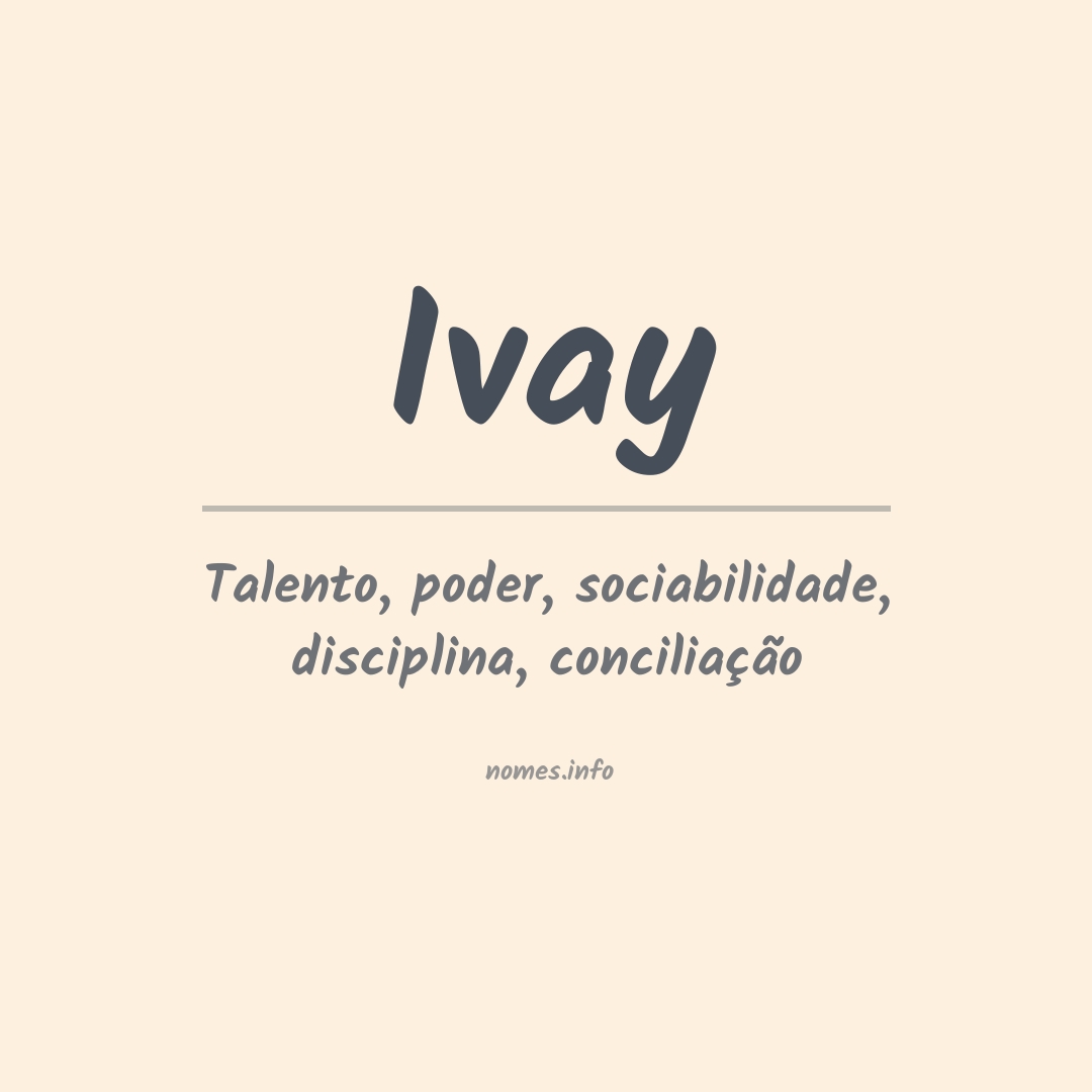 Significado do nome Ivay