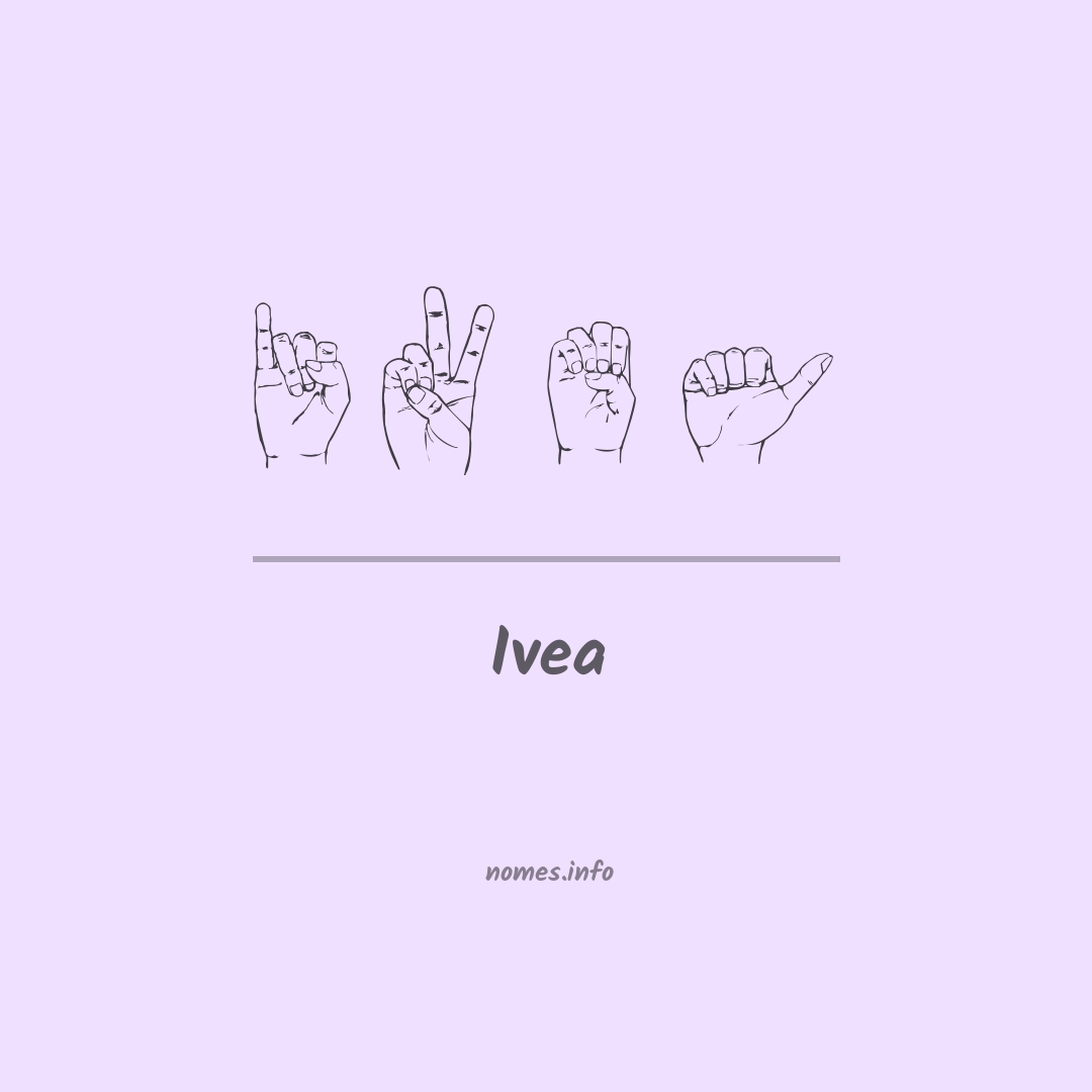 Ivea em Libras
