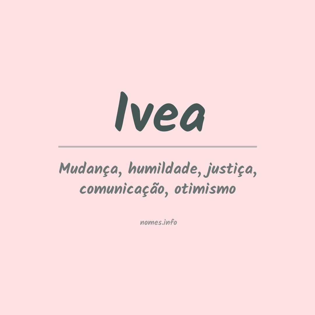 Significado do nome Ivea