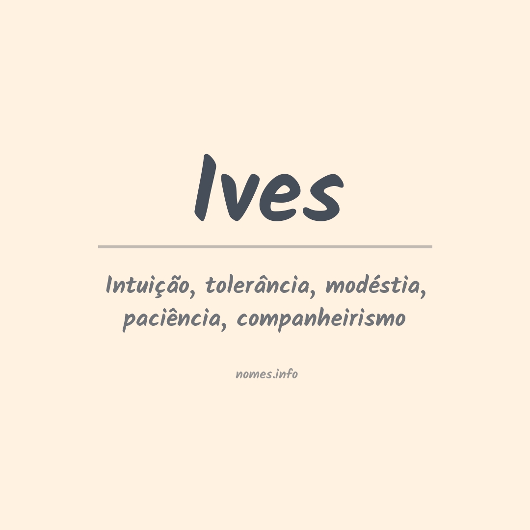 Significado do nome Ives