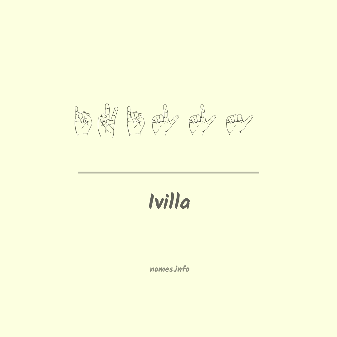 Ivilla em Libras