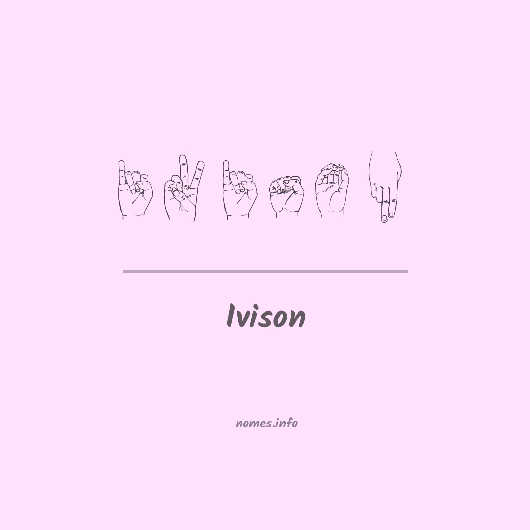 Ivison em Libras