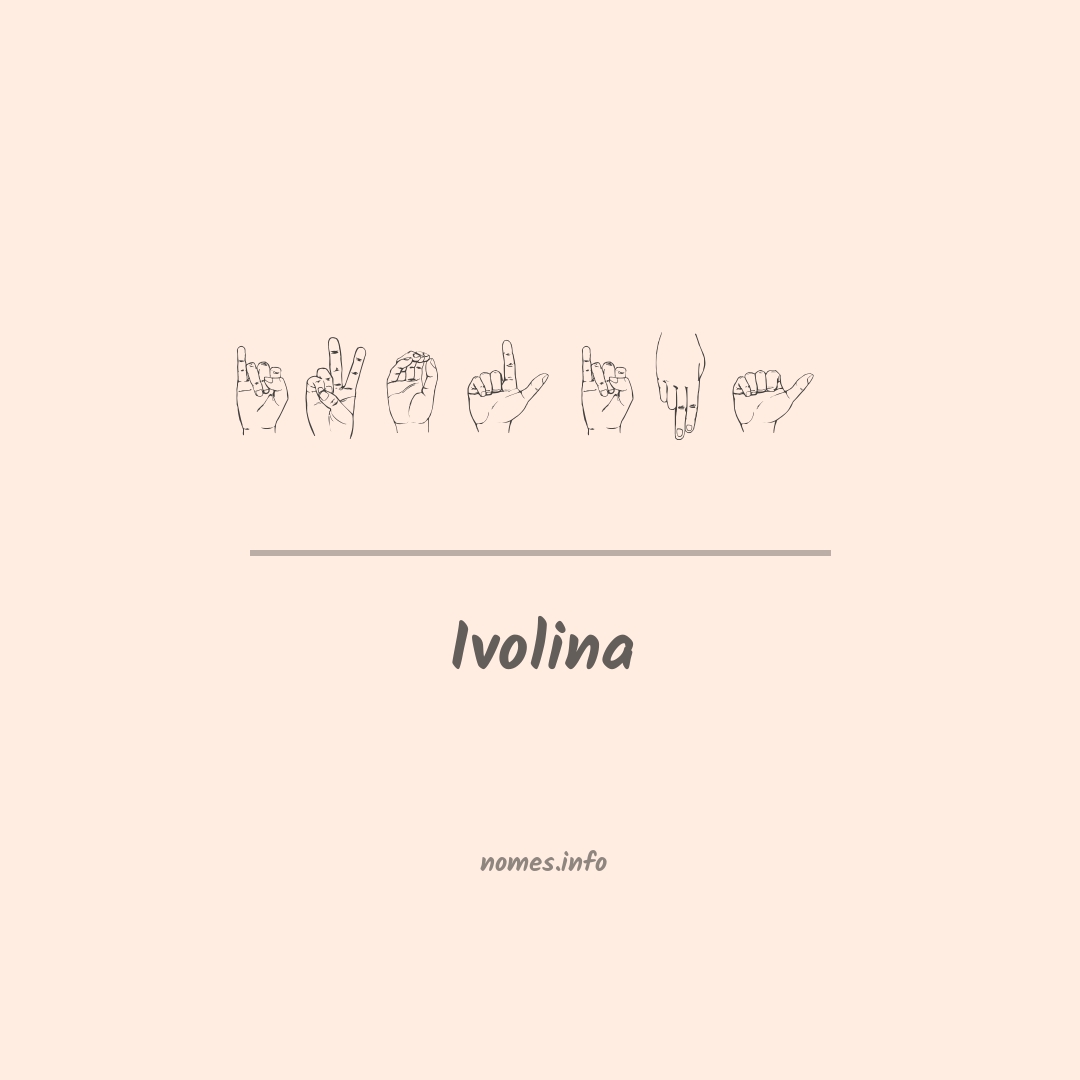 Ivolina em Libras