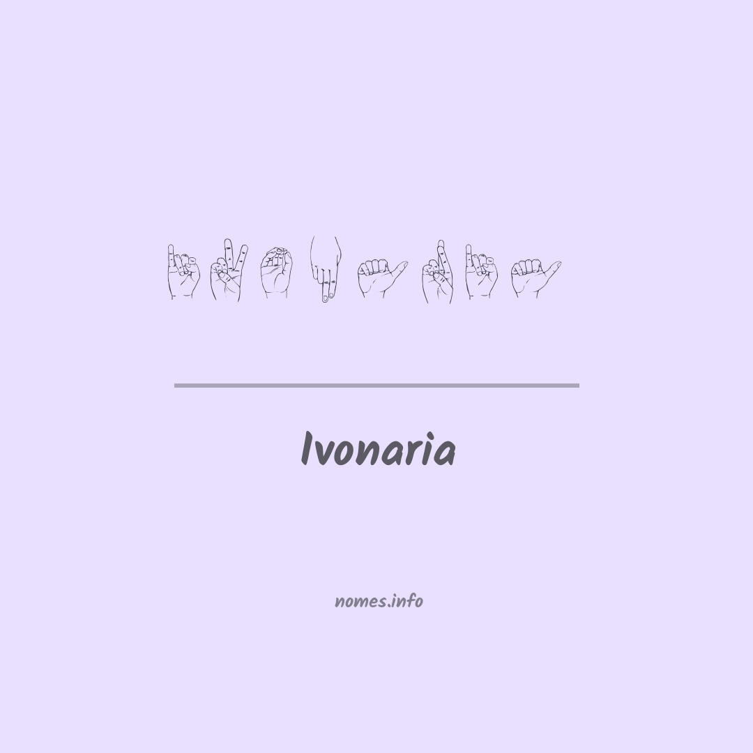 Ivonaria em Libras