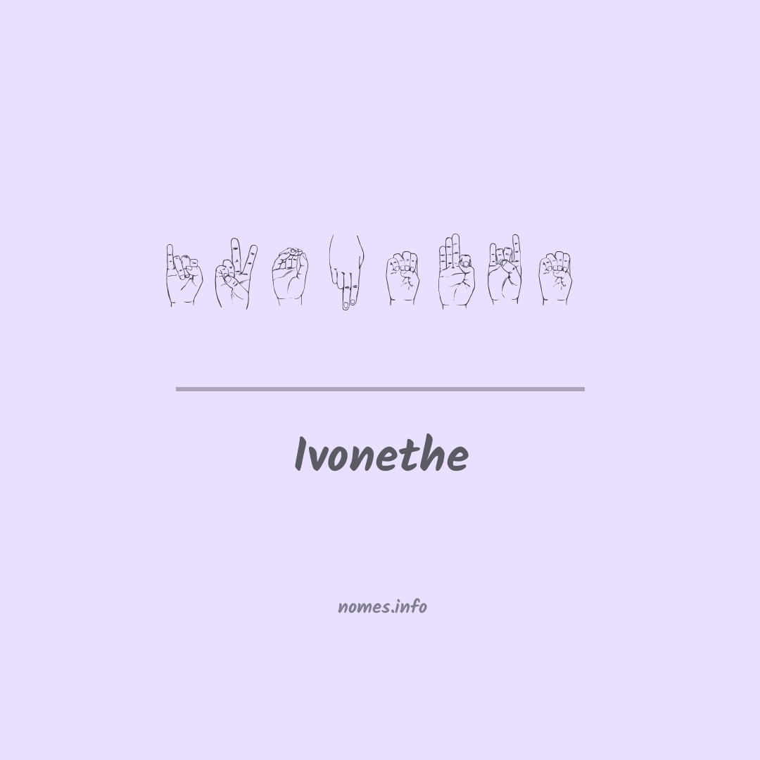 Ivonethe em Libras
