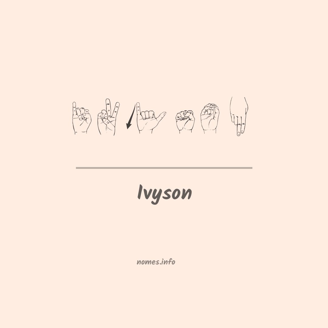 Ivyson em Libras