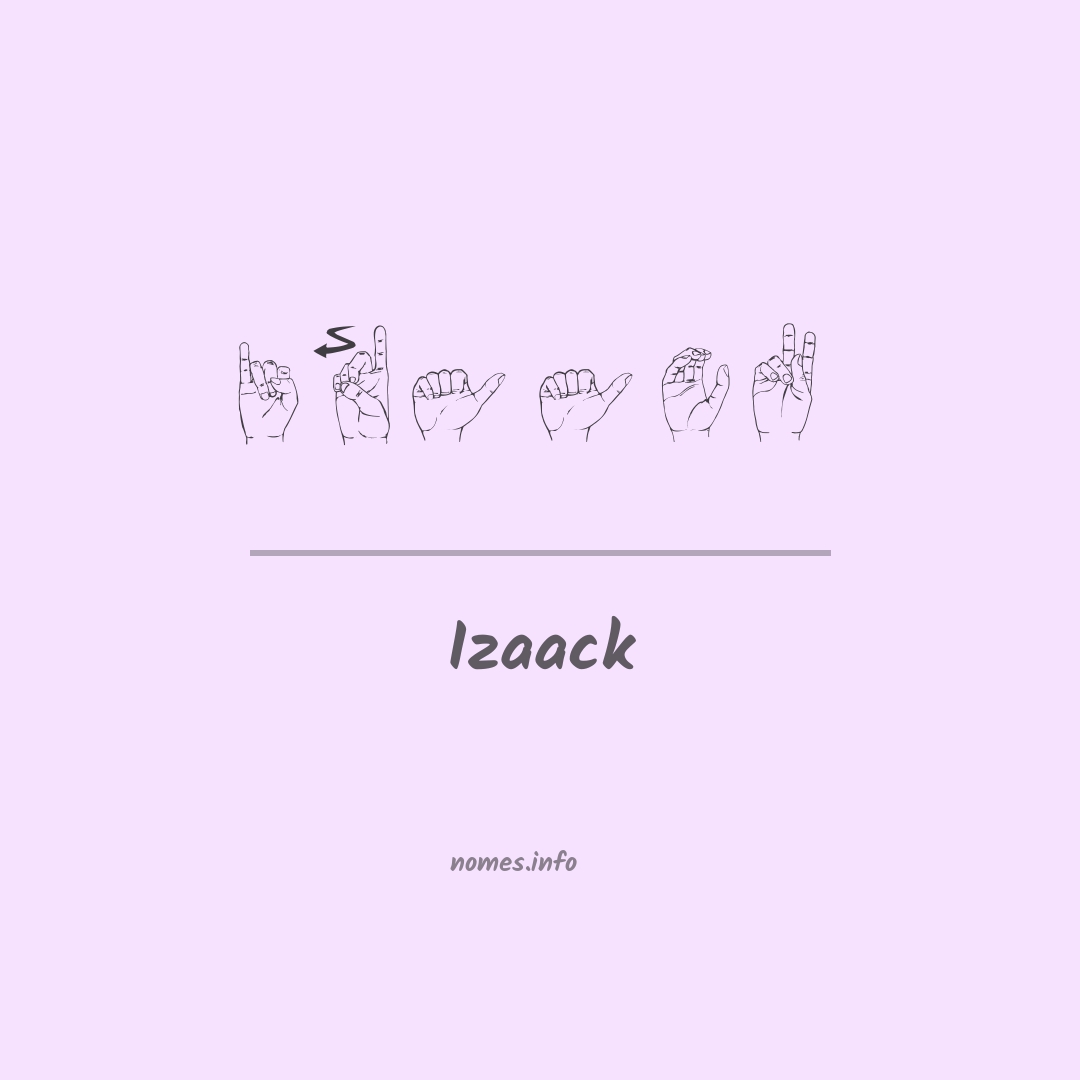 Izaack em Libras