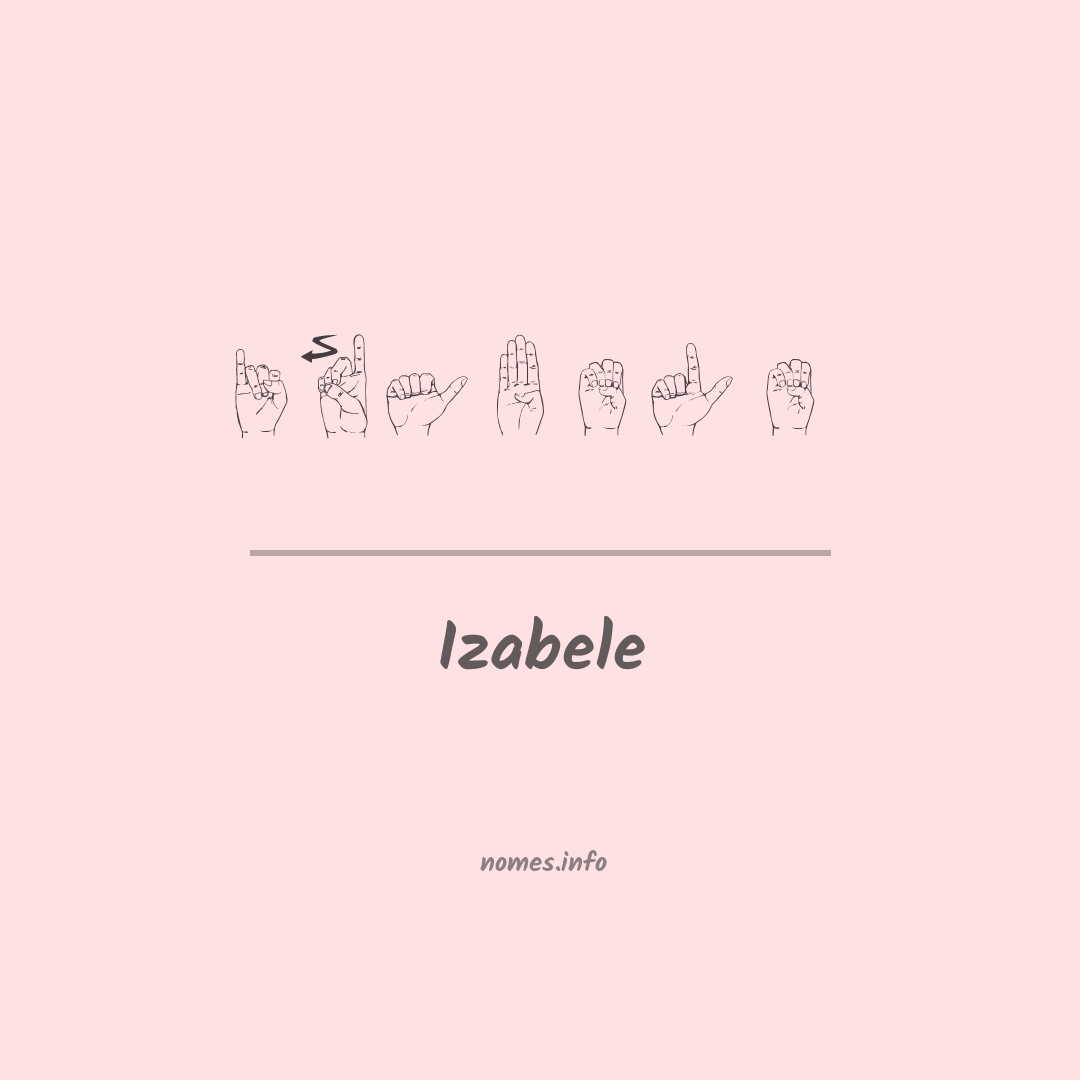 Izabele em Libras