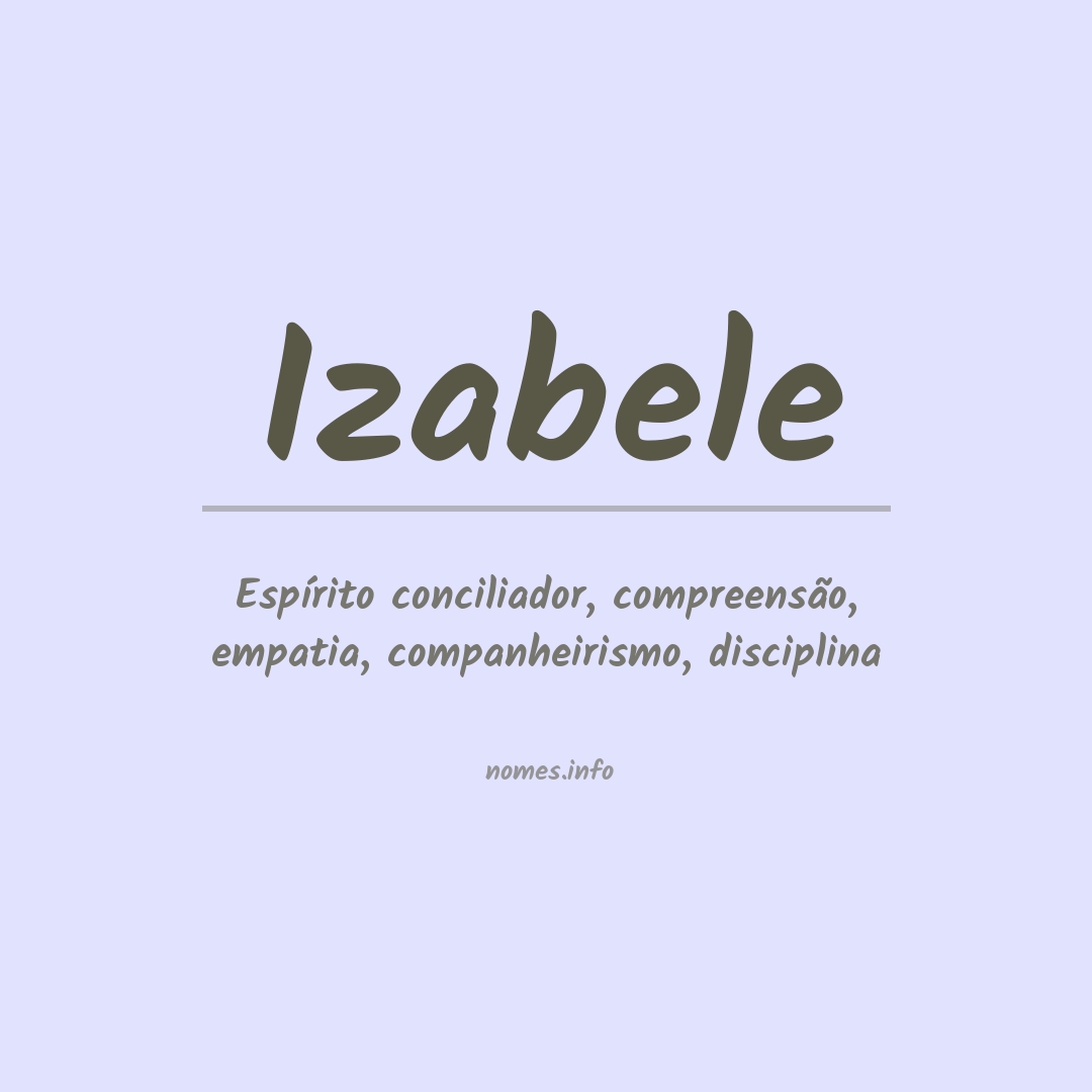 Significado do nome Izabele