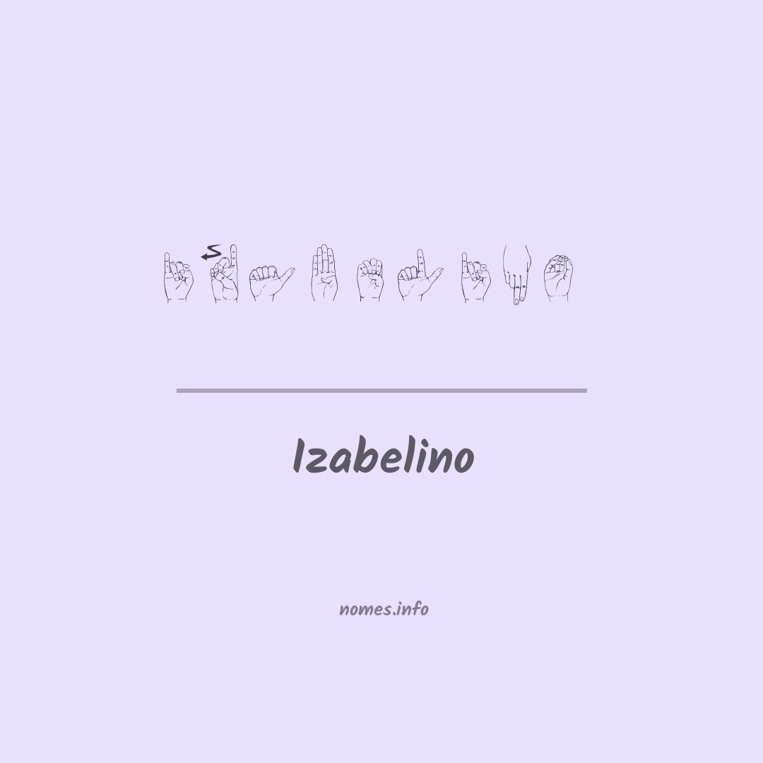 Izabelino em Libras
