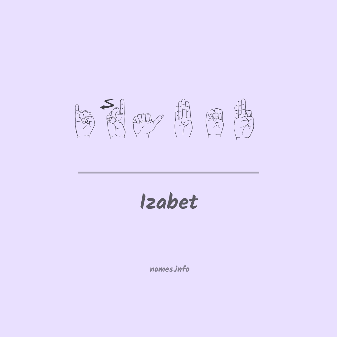 Izabet em Libras
