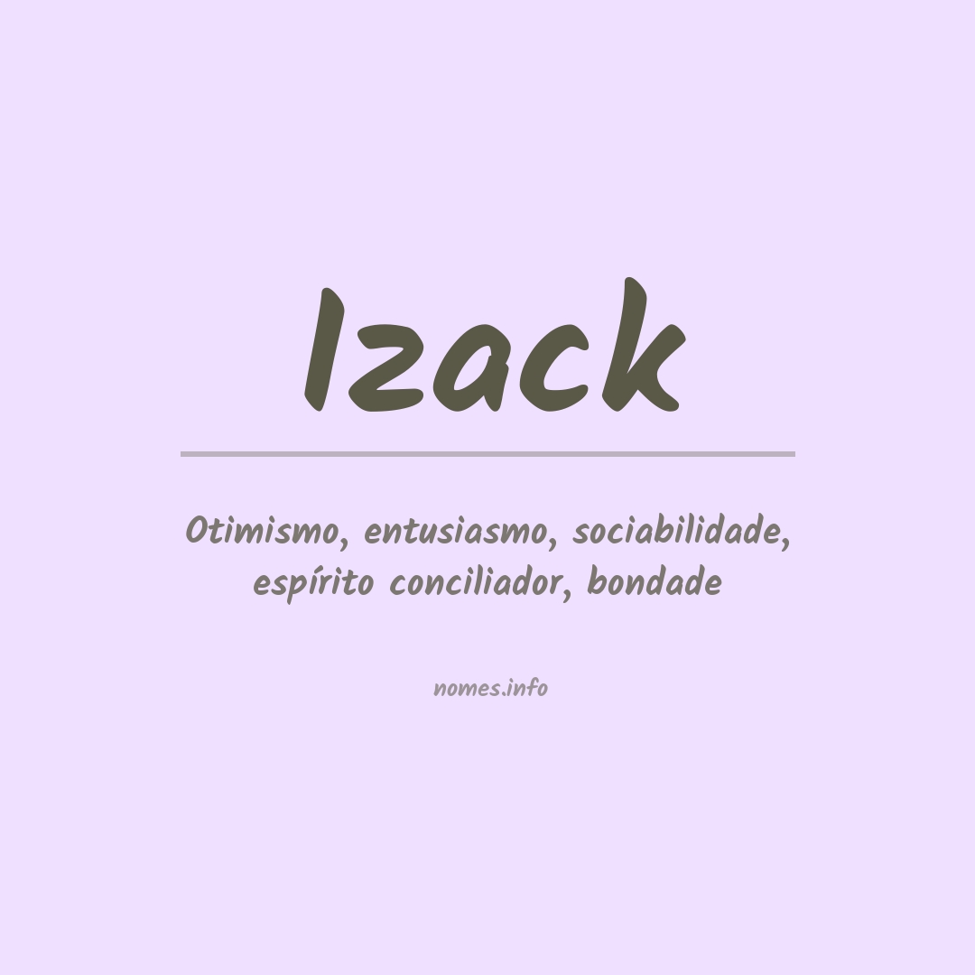 Significado do nome Izack