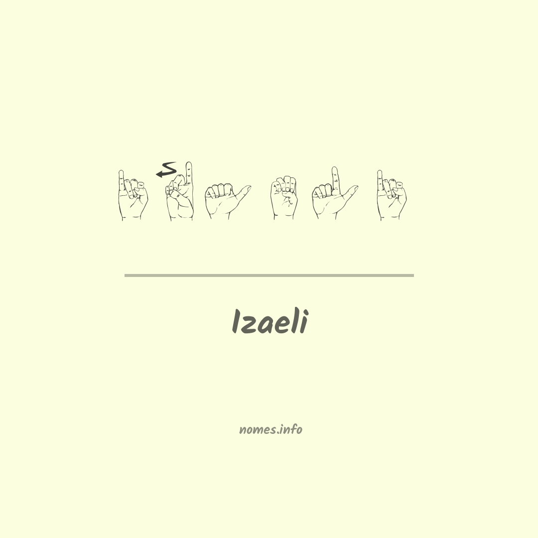 Izaeli em Libras