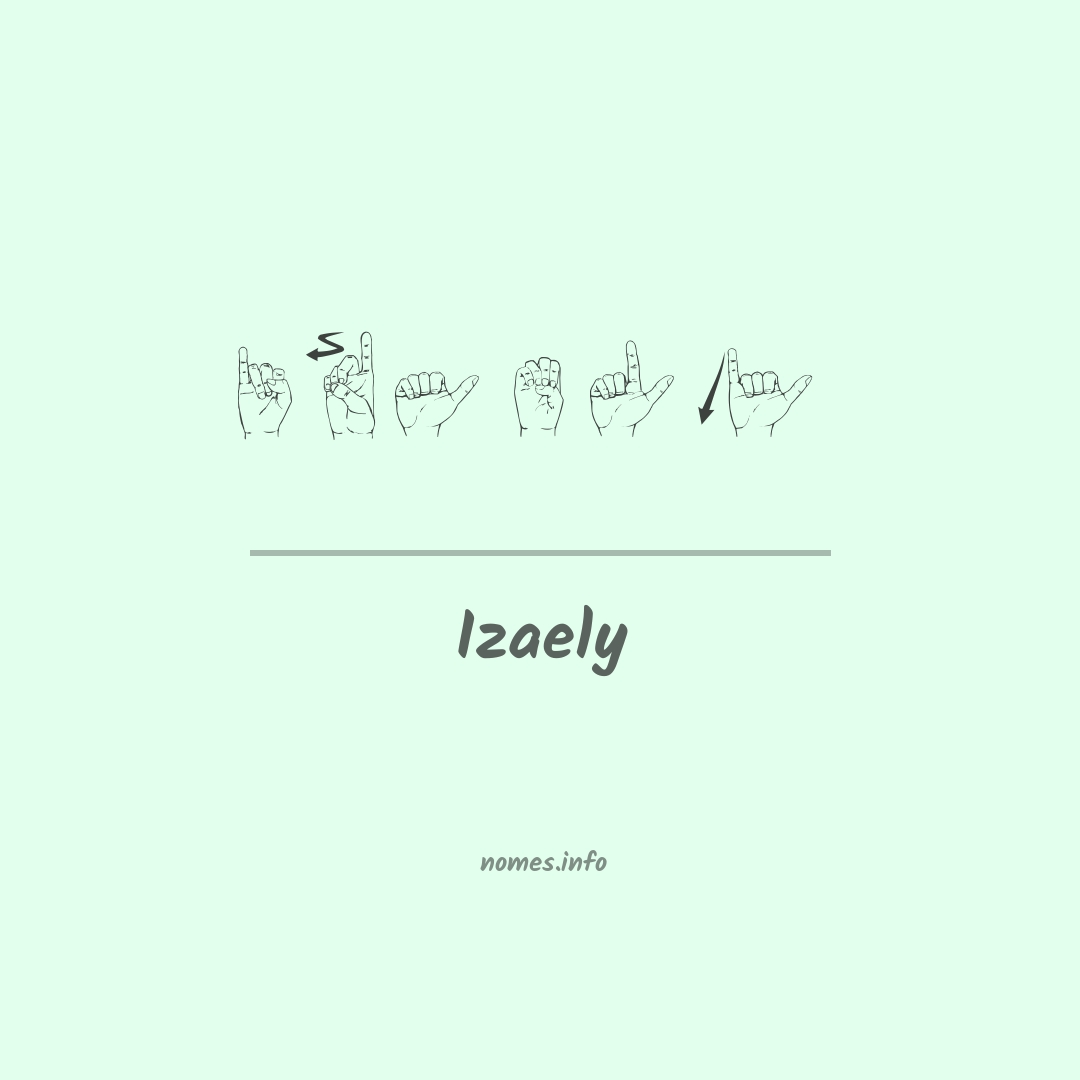 Izaely em Libras