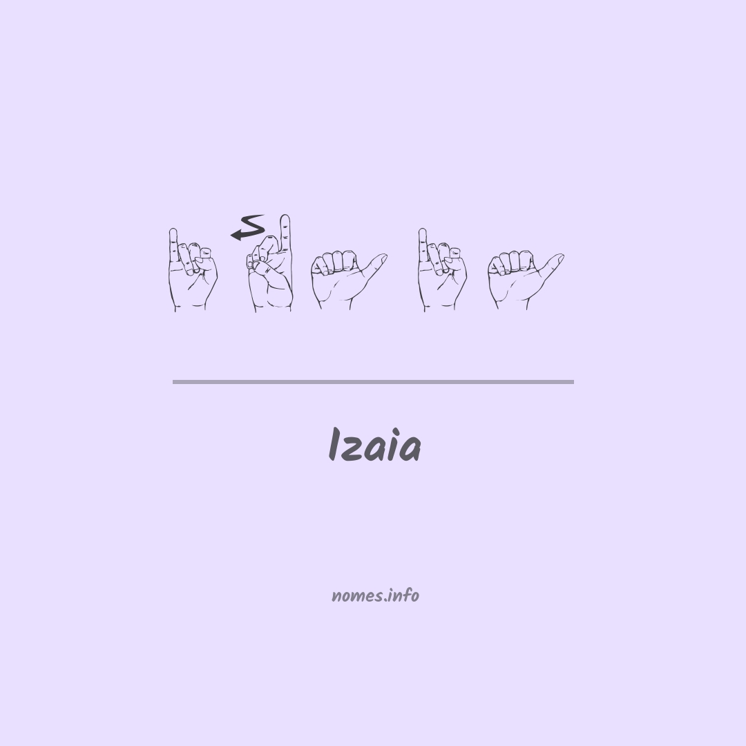 Izaia em Libras