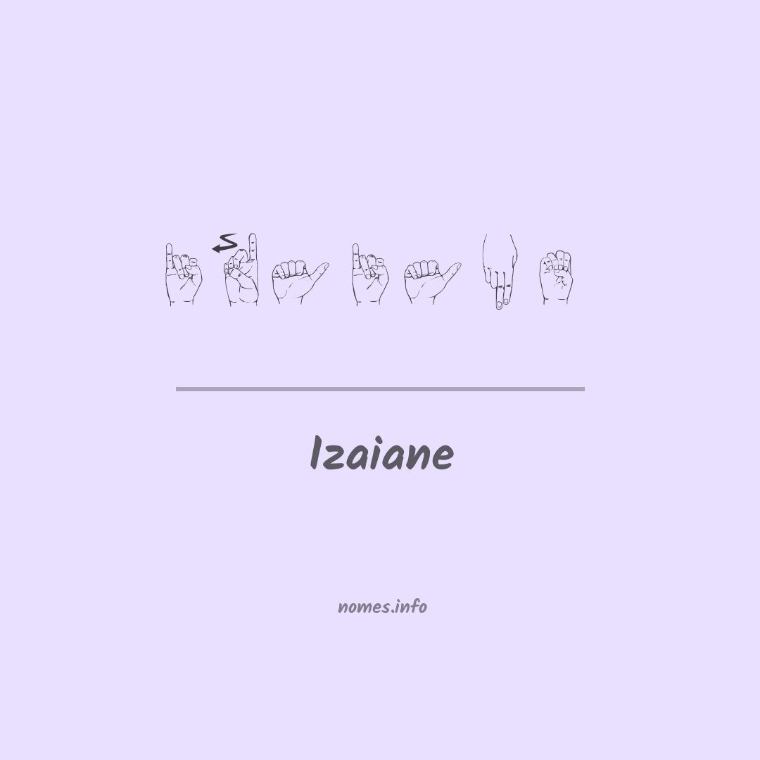 Izaiane em Libras