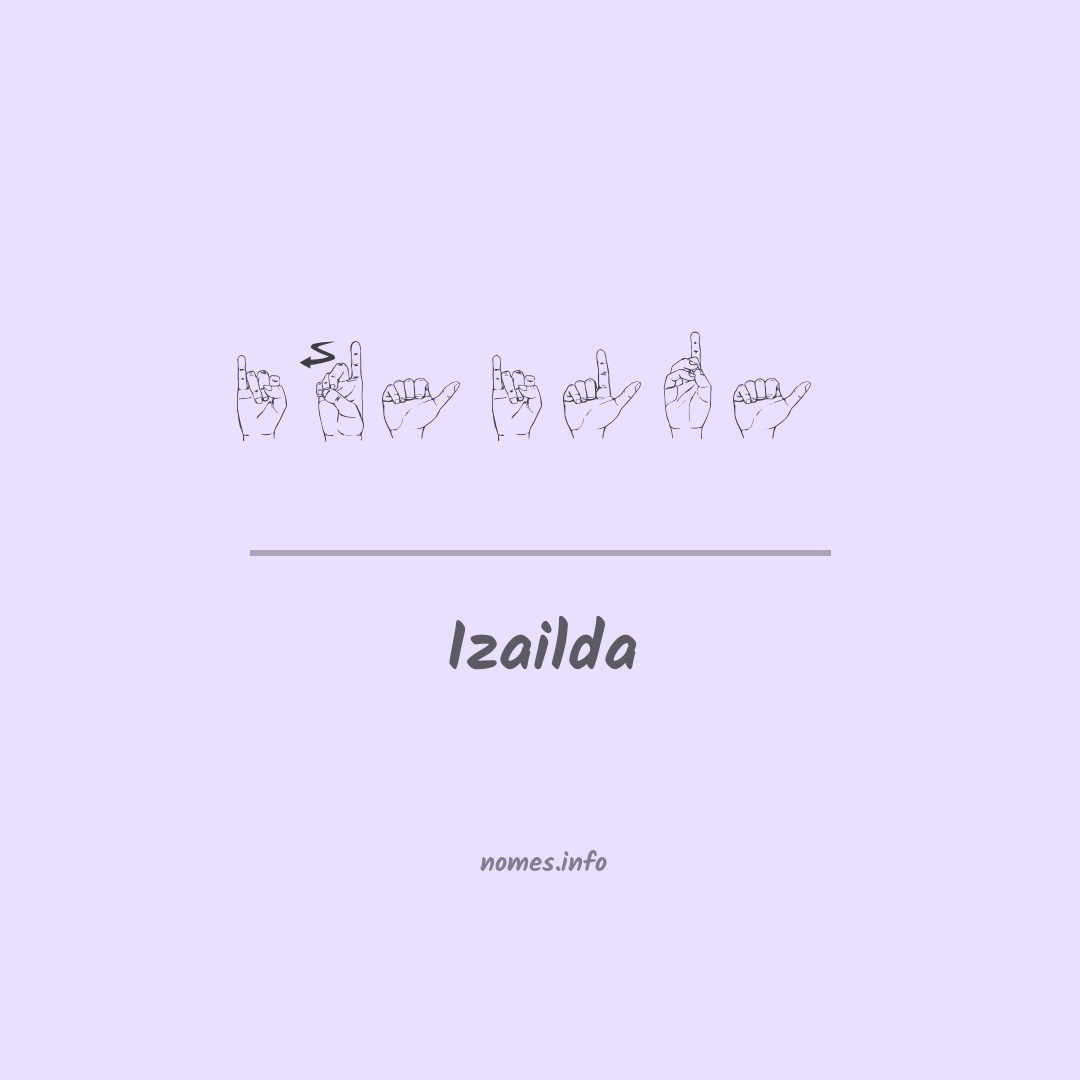 Izailda em Libras