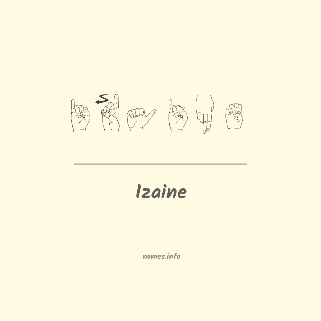 Izaine em Libras