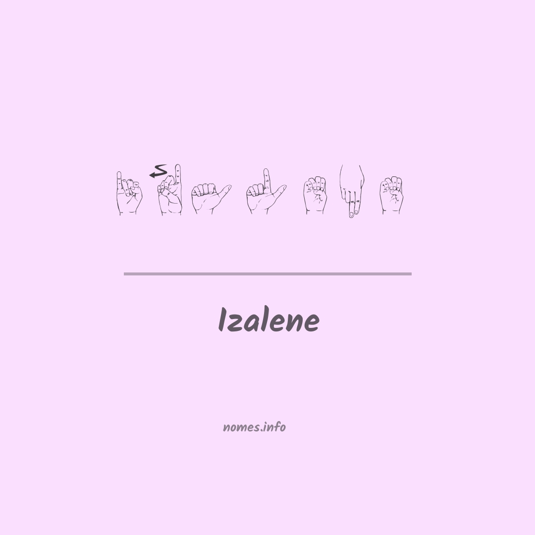 Izalene em Libras