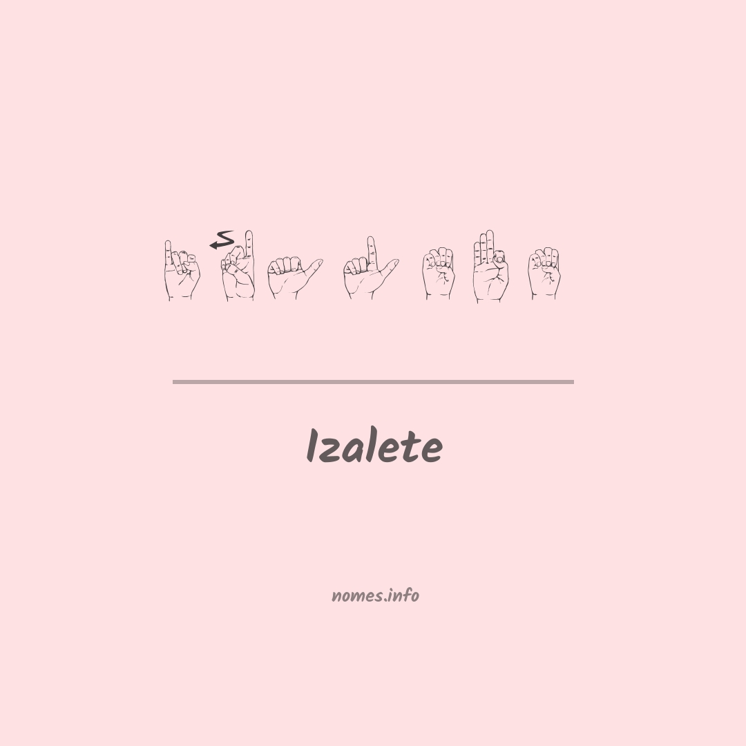 Izalete em Libras