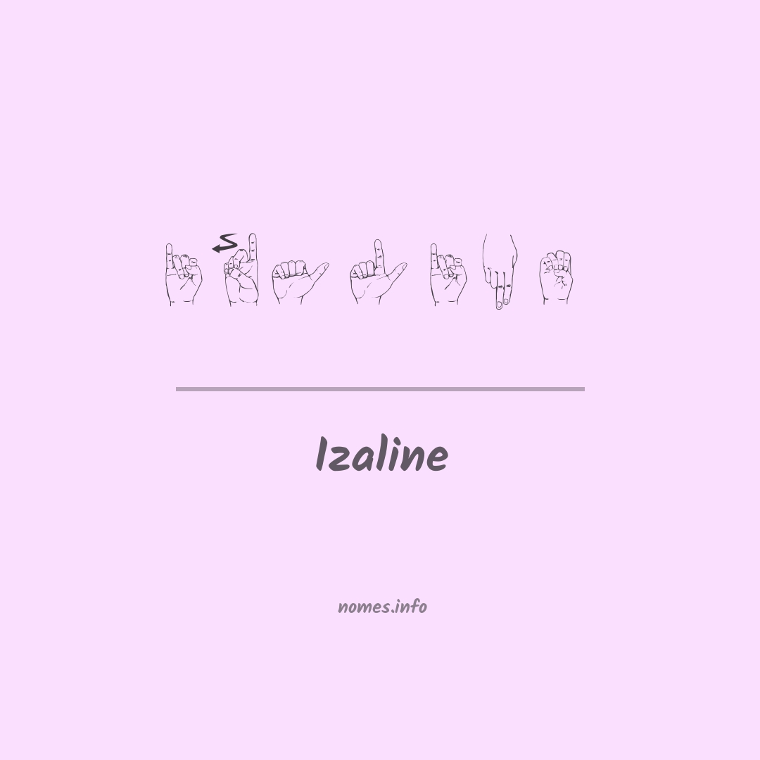 Izaline em Libras