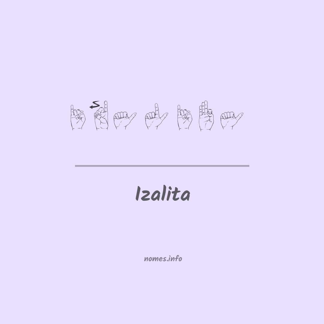 Izalita em Libras