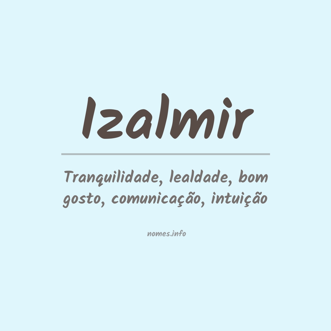 Significado do nome Izalmir