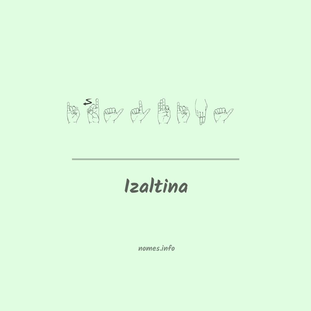 Izaltina em Libras