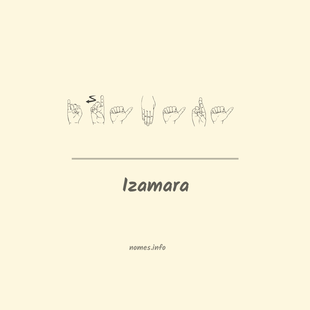 Izamara em Libras