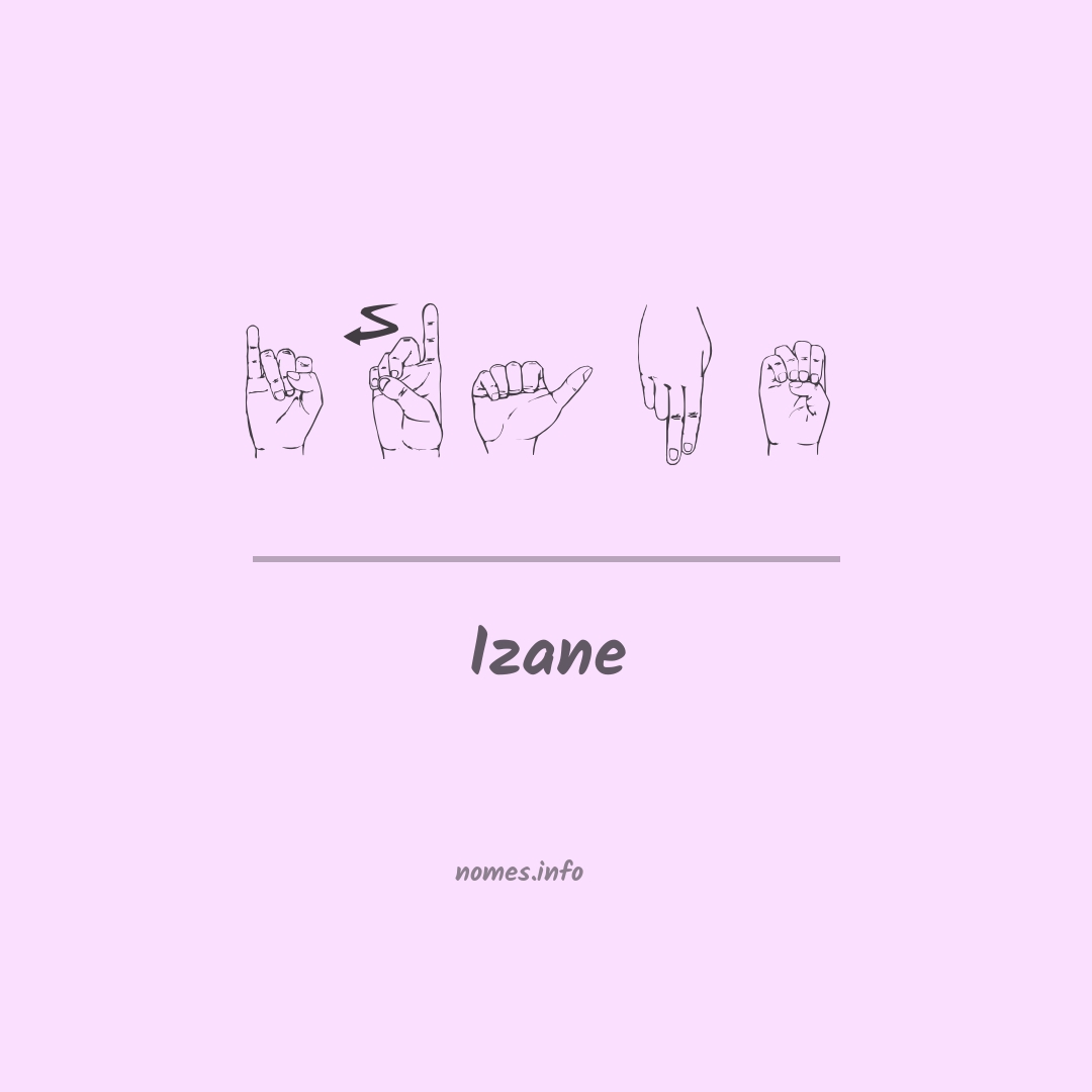 Izane em Libras