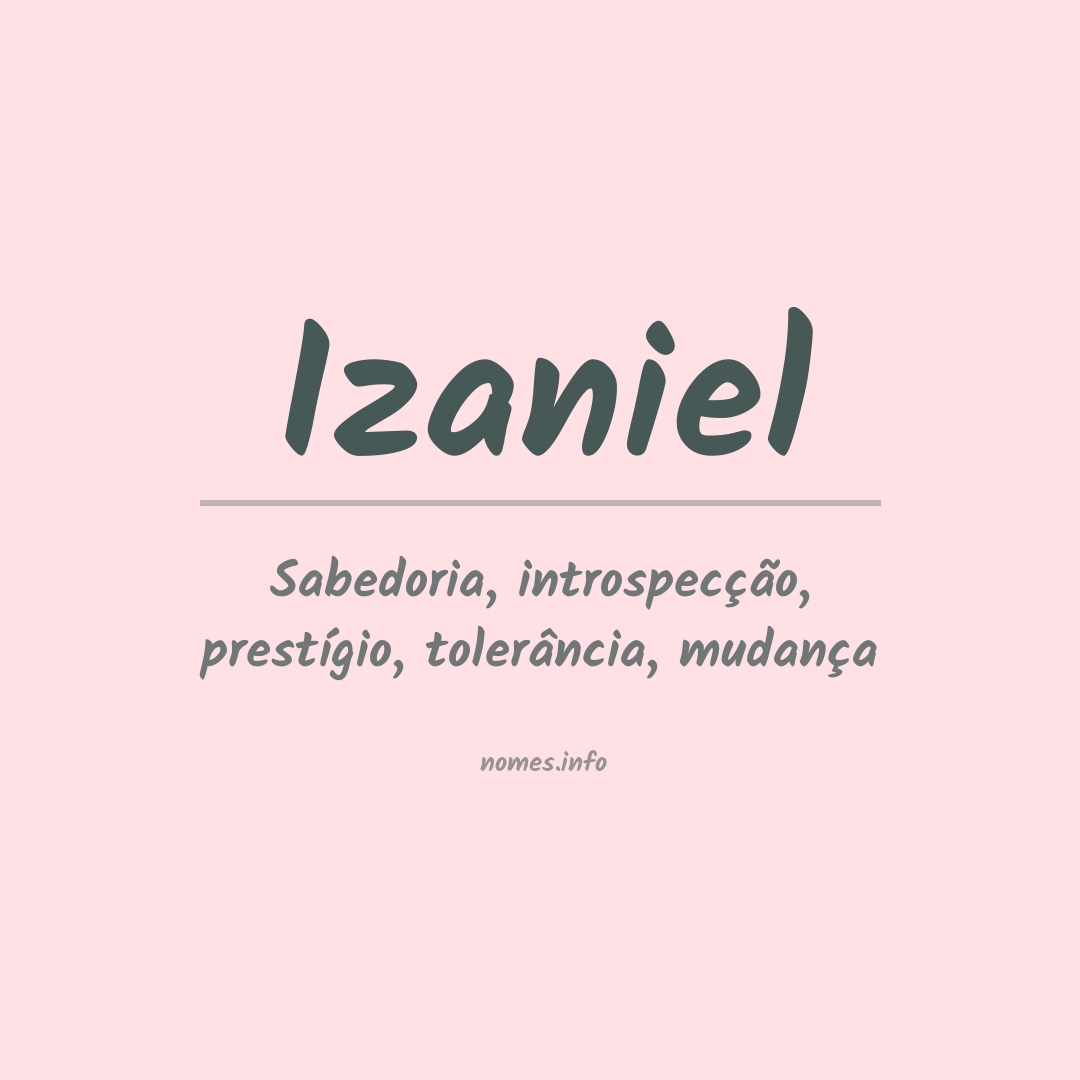 Significado do nome Izaniel