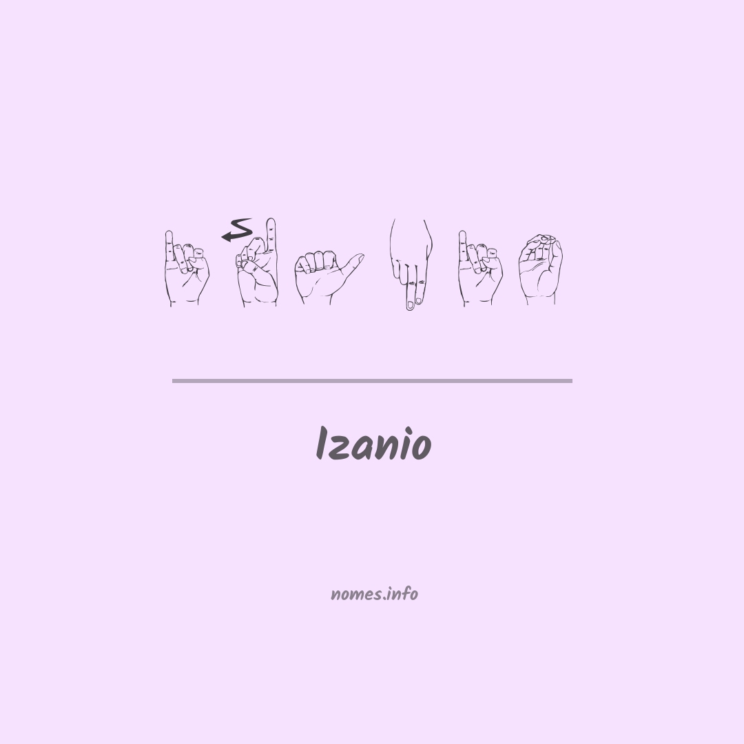 Izanio em Libras