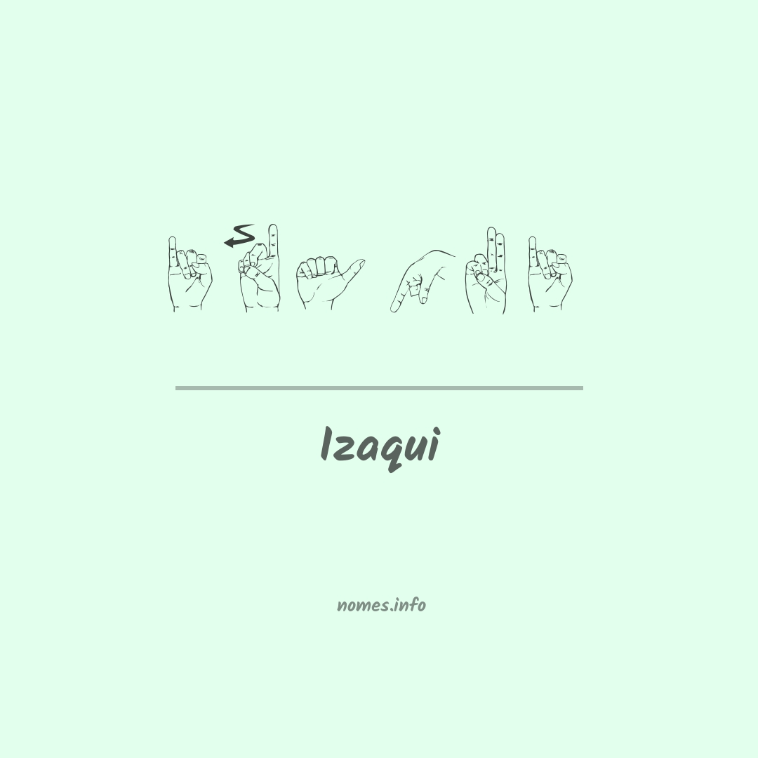 Izaqui em Libras