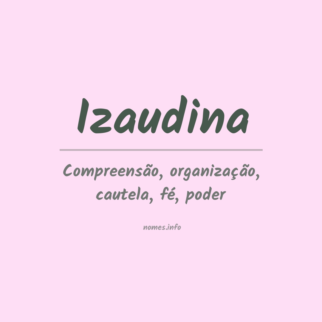 Significado do nome Izaudina