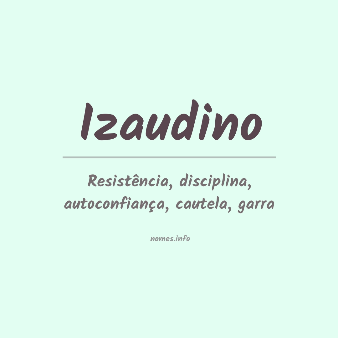 Significado do nome Izaudino