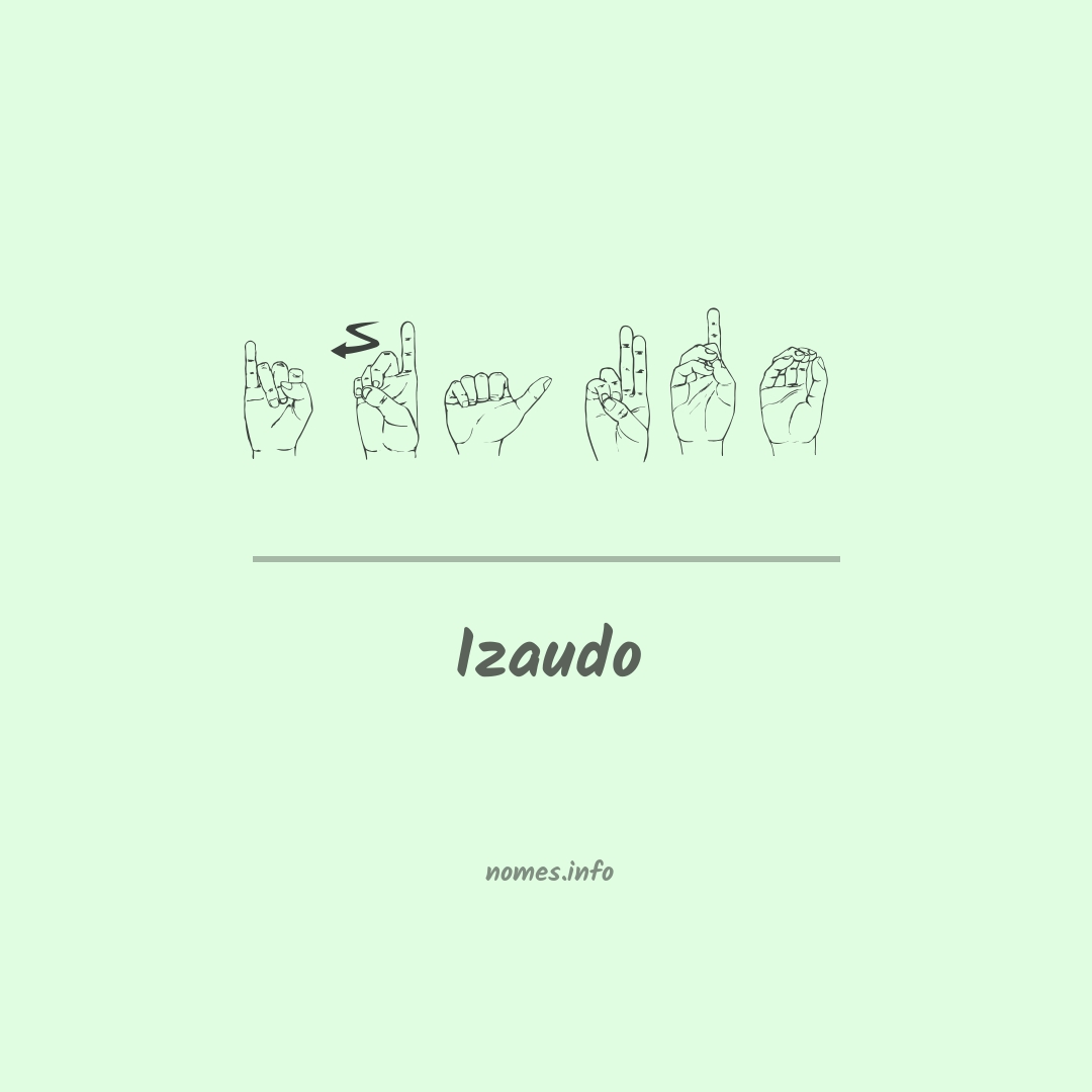 Izaudo em Libras