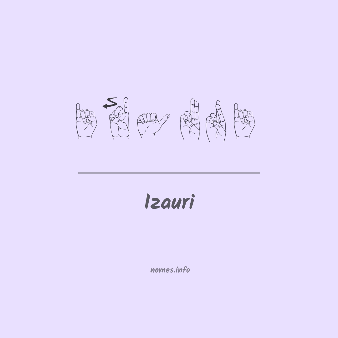 Izauri em Libras