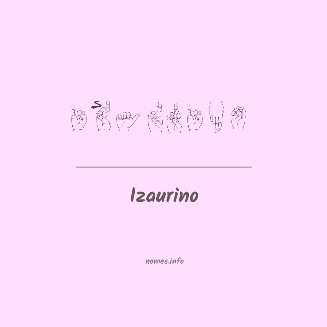 Izaurino em Libras