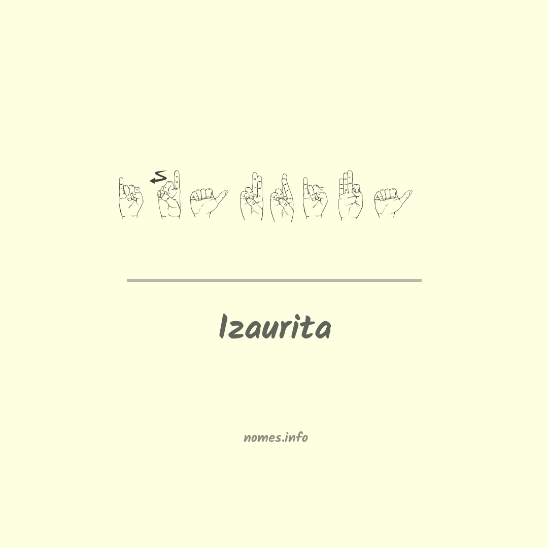 Izaurita em Libras