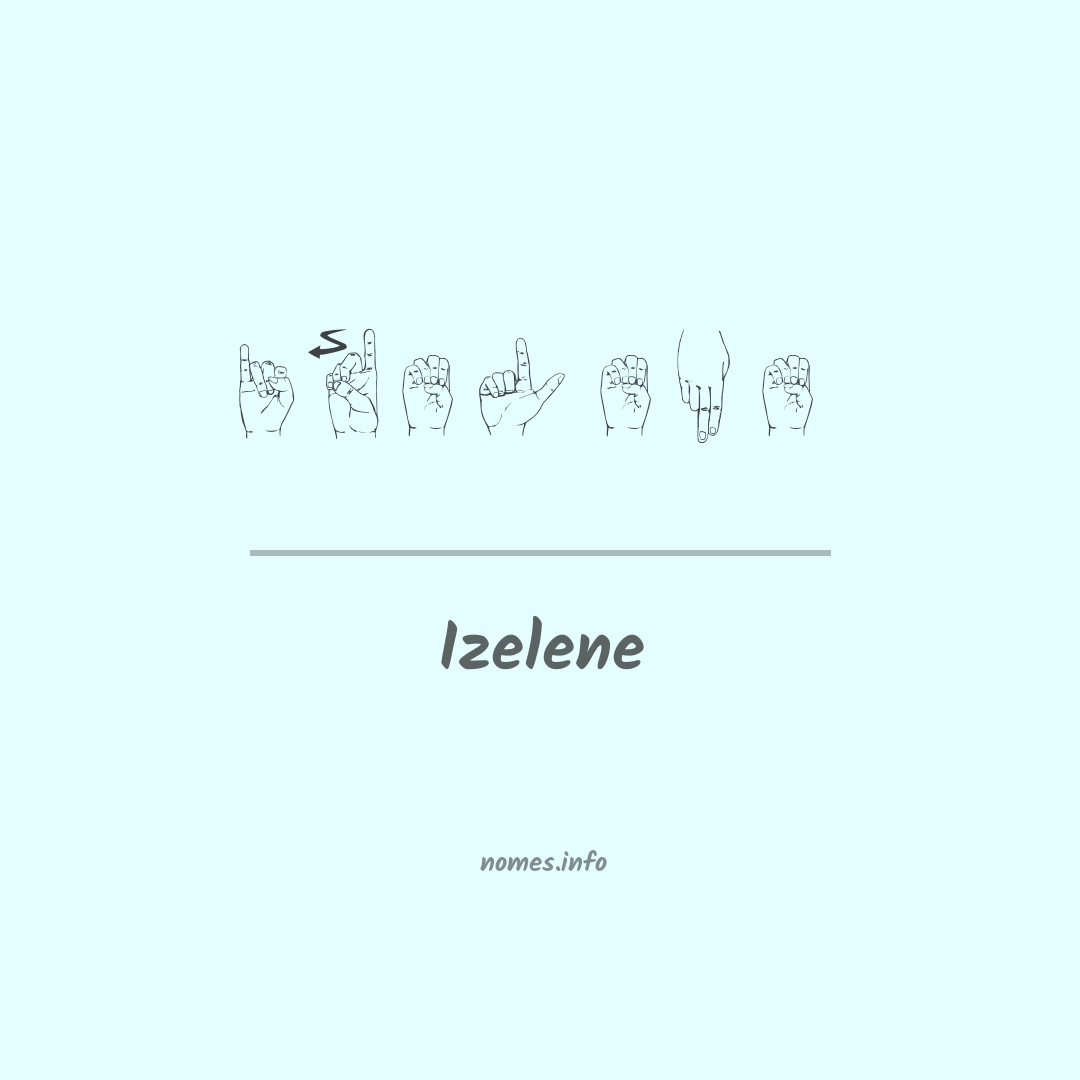 Izelene em Libras