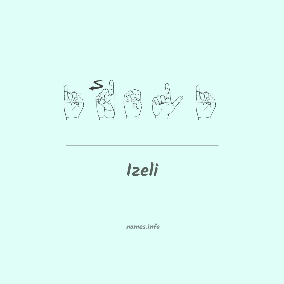 Izeli em Libras