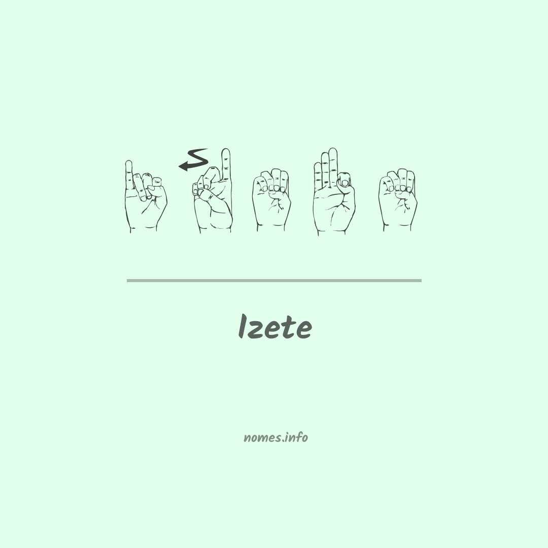 Izete em Libras
