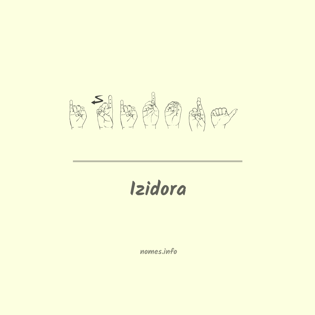 Izidora em Libras