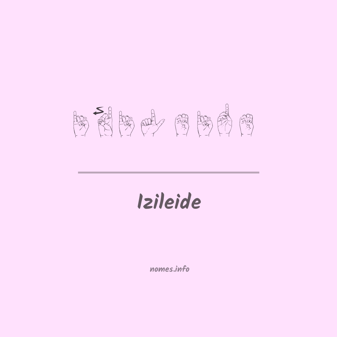 Izileide em Libras