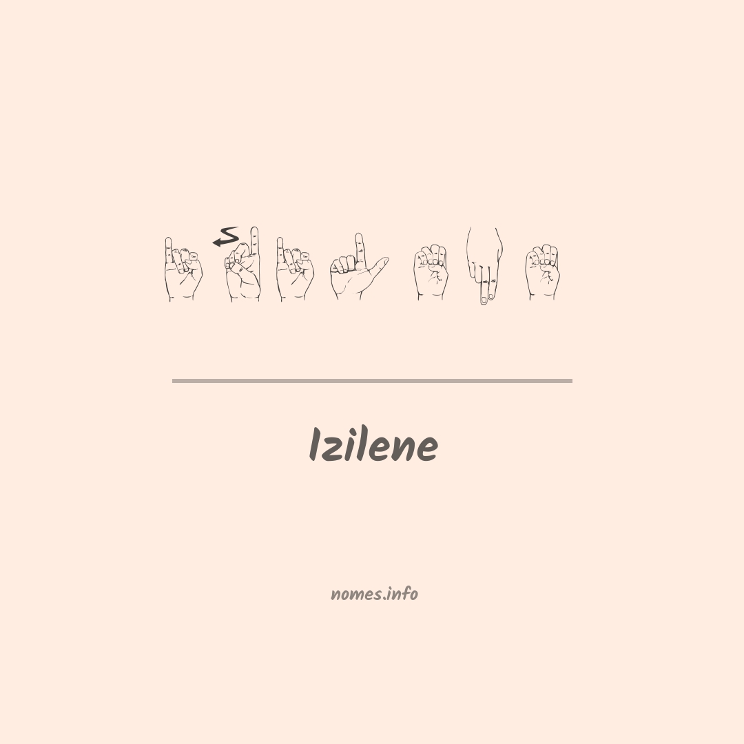 Izilene em Libras