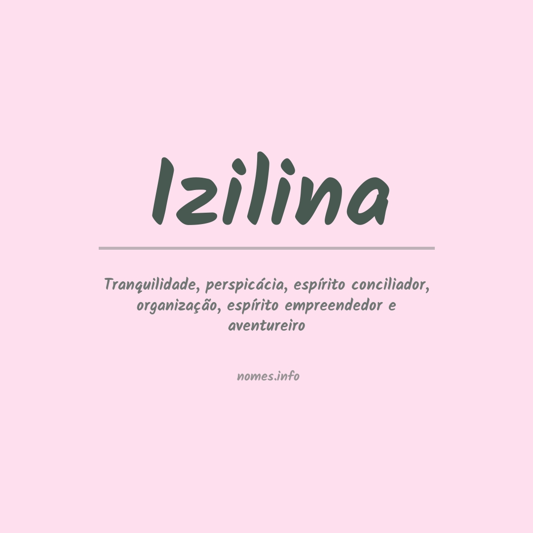 Significado do nome Izilina