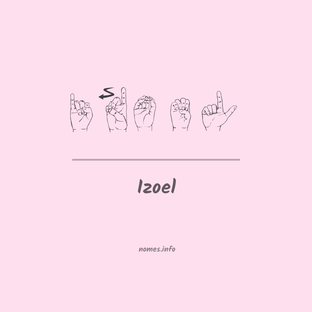 Izoel em Libras