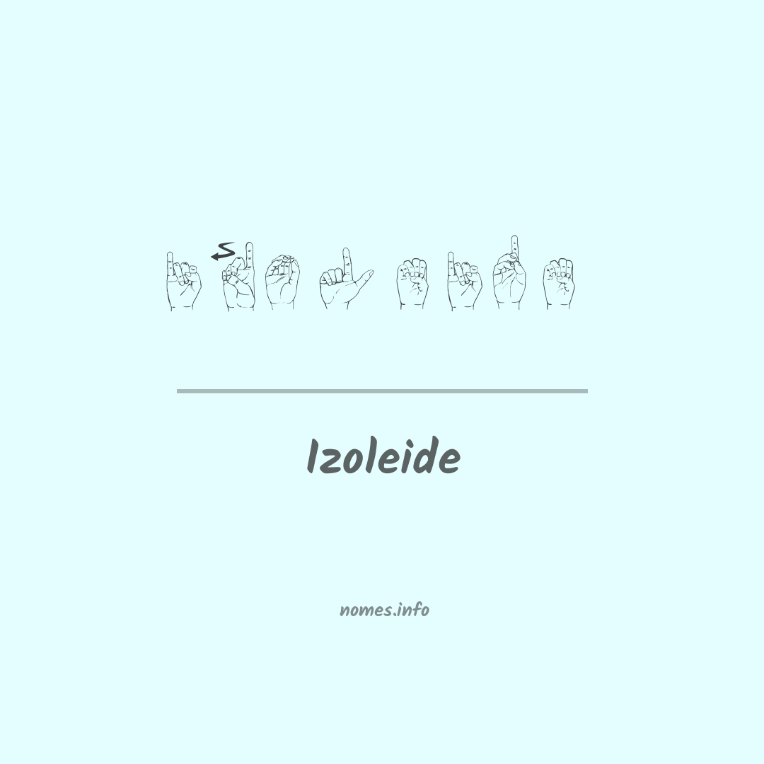 Izoleide em Libras