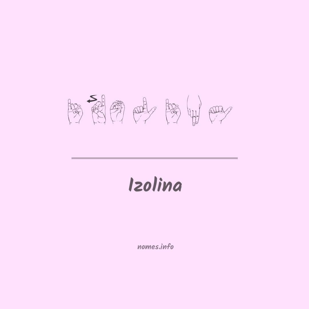 Izolina em Libras